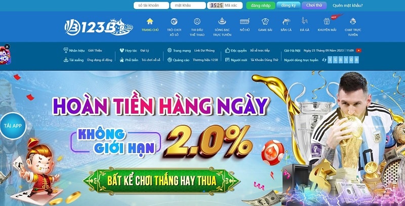 Người chơi chỉ có thể đăng nhập 123B tại web chính nhà cái